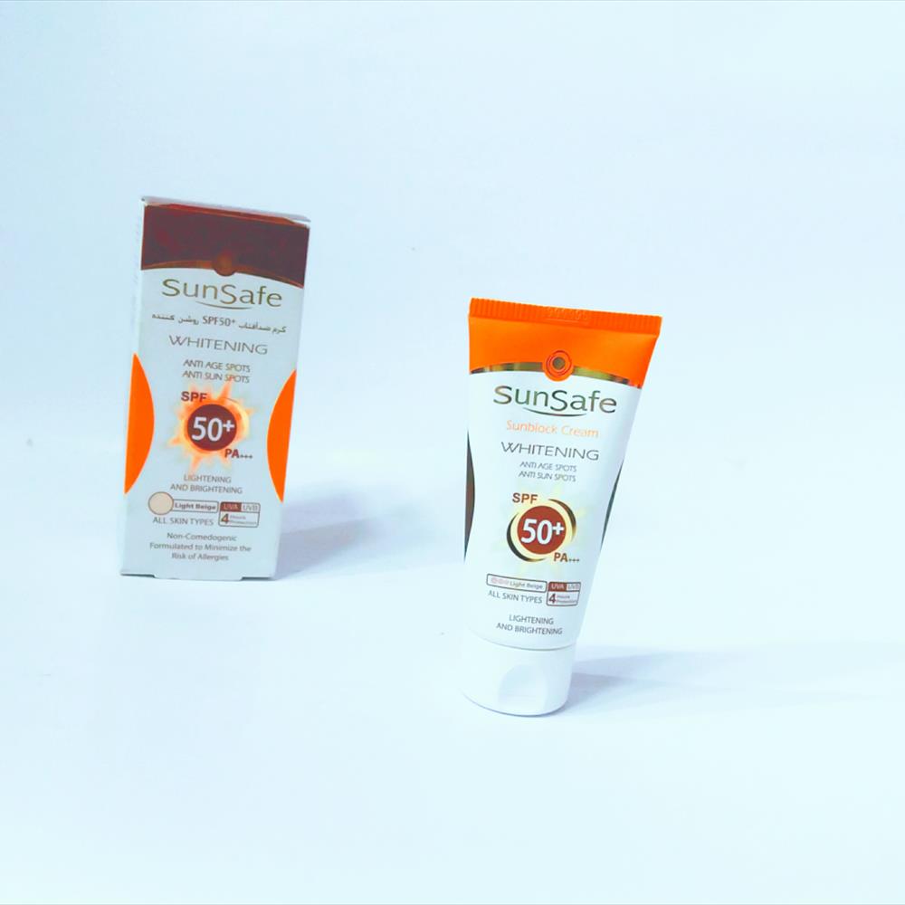 کرم ضد آفتاب سان سیف رنگی بژ روشن با SPF50