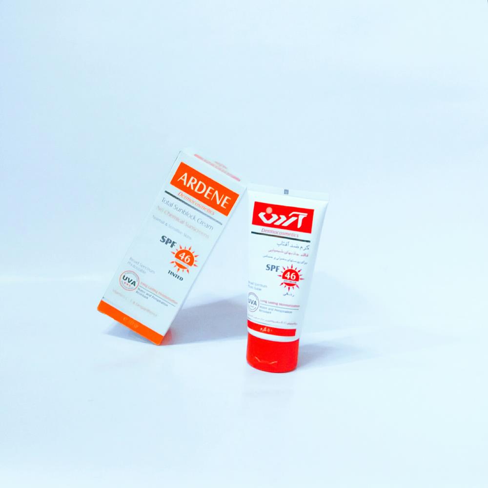 کرم ضد آفتاب آردن رنگی  50گرم با SPF 46