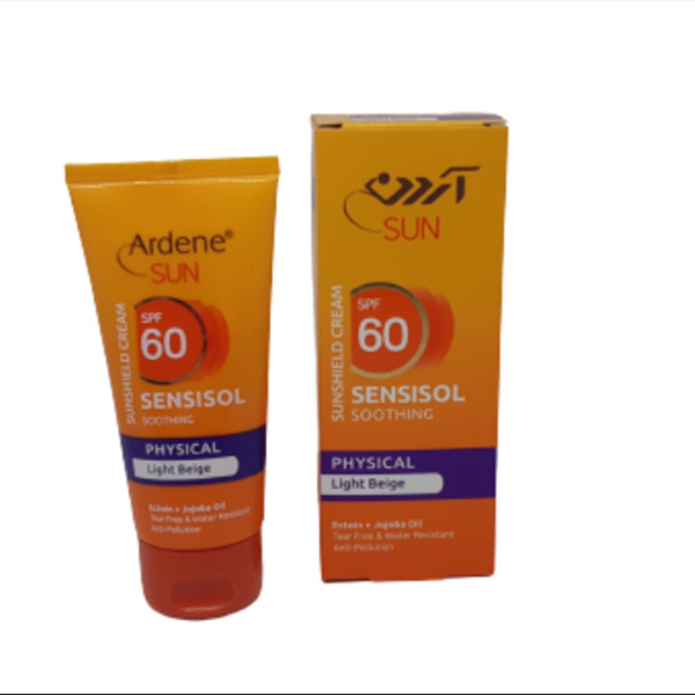 کرم ضدآفتاب آردن با SPF 60 رنگ کرم بژ روشن